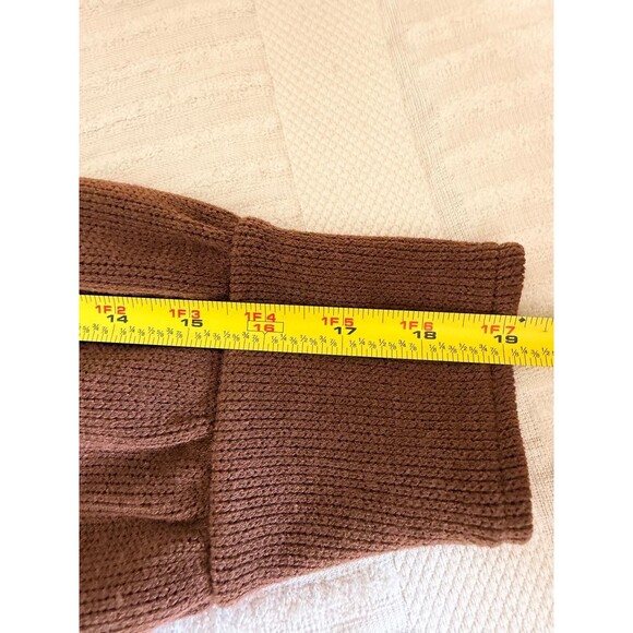 Madewell Womens Brown Knit Pullover Sweater Crew Neck Long Sleeve Large - Picture 12 of 14